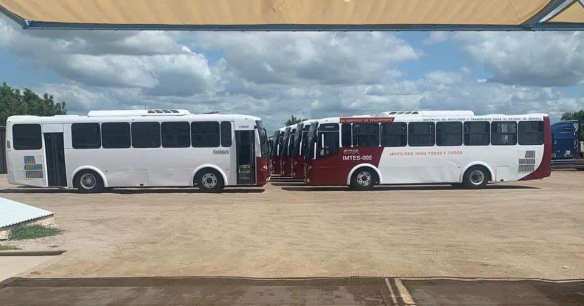 Llegan 10 nuevas unidades de transporte a Navojoa; en espera de 15 más