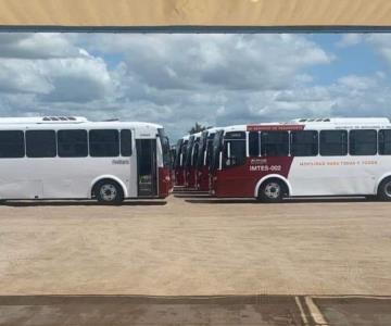 Llegan 10 nuevas unidades de transporte a Navojoa; en espera de 15 más