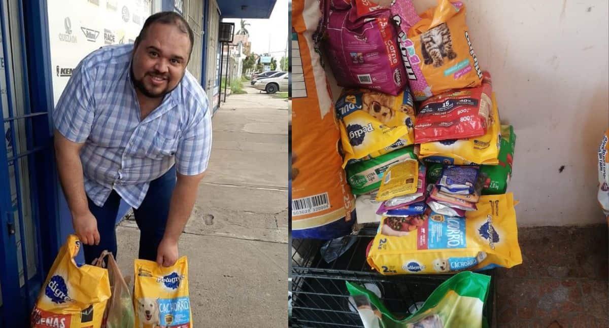 Pide de regalo de cumpleaños croquetas para alimentar a animales rescatados