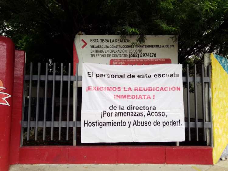 Por malos tratos, piden la salida de directora de la Secundaria 2 Cajeme