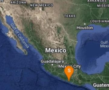 Reportan sismo de magnitud 4.9 en Guerrero