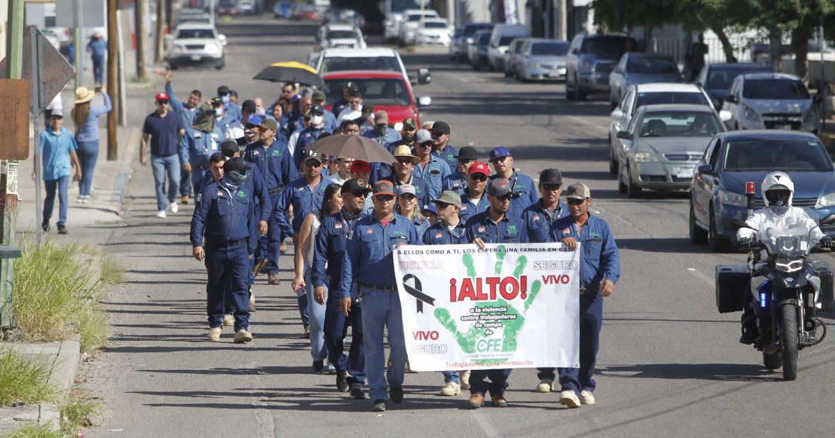 Empleados de CFE demandan justicia por caso Ónavas