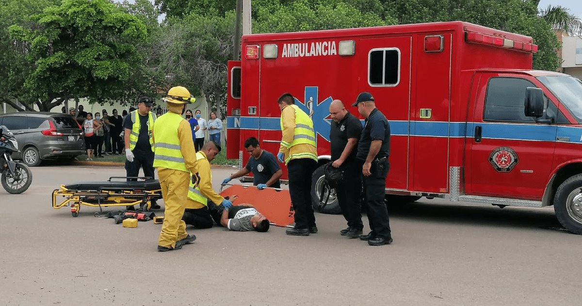 Aumentan accidentes de motos en Navojoa; Bomberos culpan a los baches