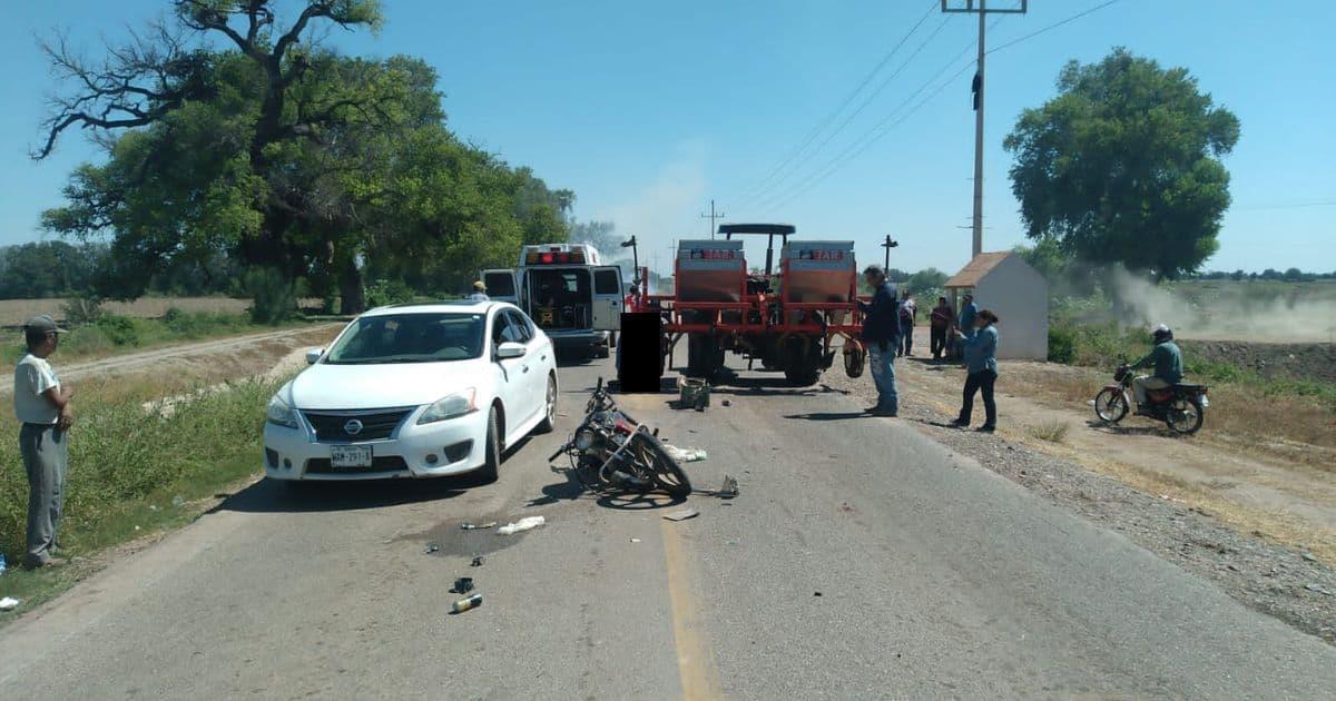 Motociclista pierde la vida en carretera Bacobampo-El Castillo