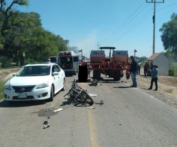 Motociclista pierde la vida en carretera Bacobampo-El Castillo