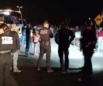Seguridad Pública retira bloqueo carretero en Estación Oroz