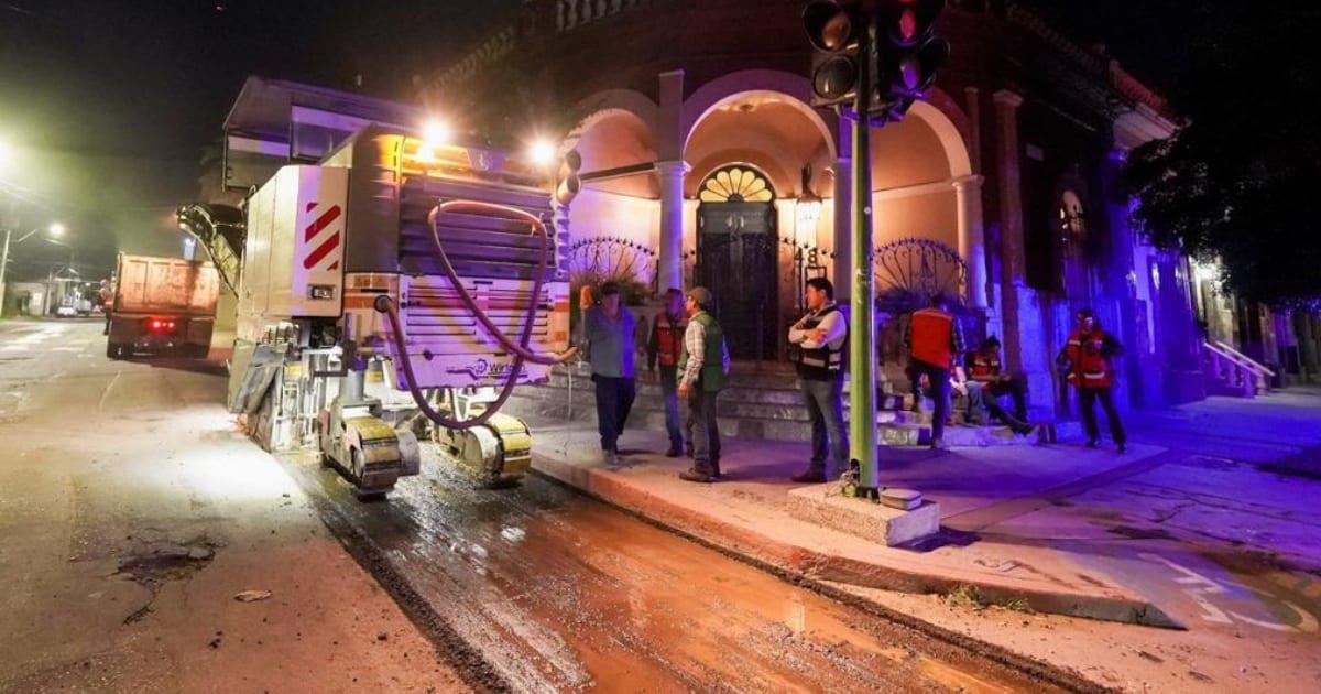 Inicia recarpeteo nocturno en Hermosillo con la calle Galeana