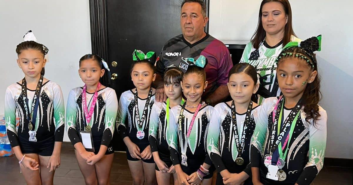 Niñas guaymenses participarán en Campeonato Nacional de Gimnasia Artística