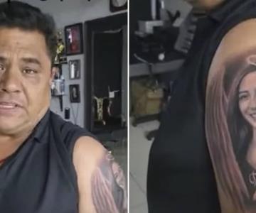 Mario Escobar se hace tatuaje en honor a Debanhi