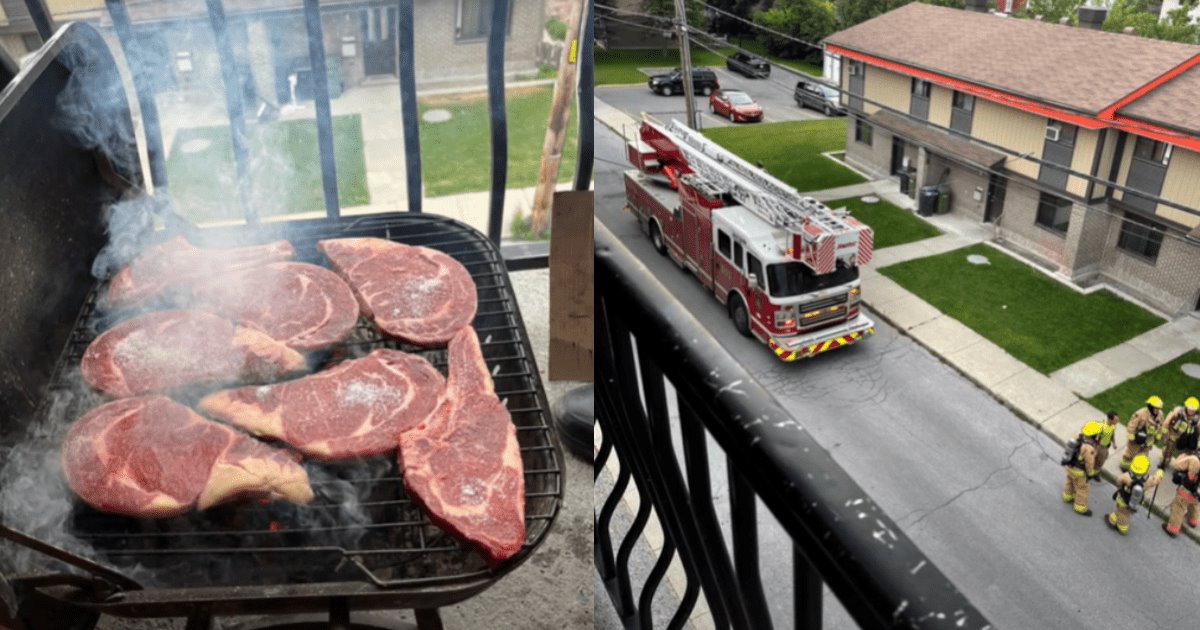 Sonorense haciendo carne asada en Canadá alerta a Bomberos