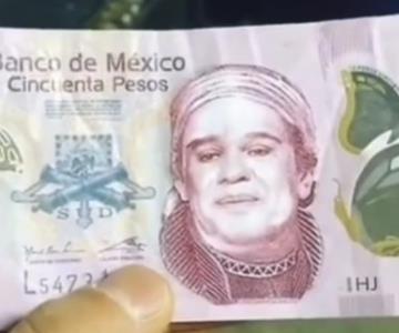Circulan billetes falsos de 50 pesos con el rostro de Juan Gabriel