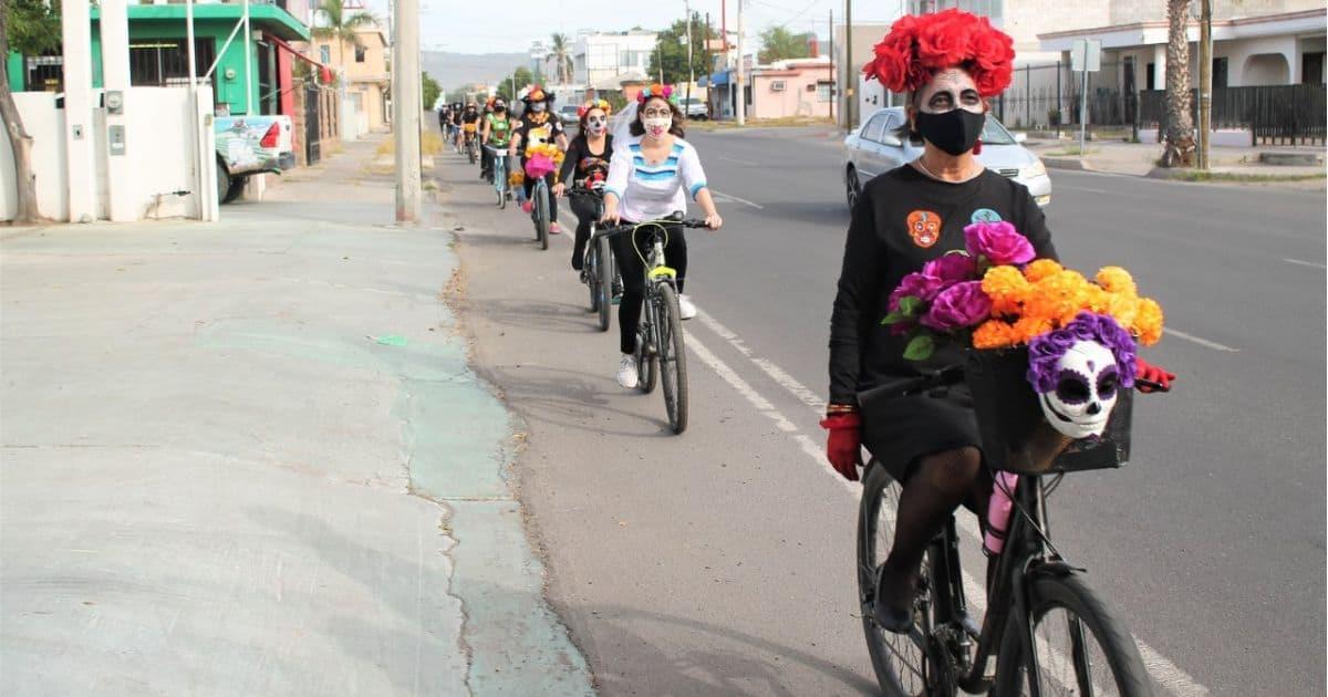 Mujeres en Bici HMO invita a rodada de catrinas