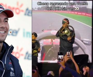 Checo Pérez se viraliza por correr sin ver el Hermanos Rodríguez
