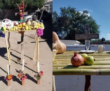 Etnia Mayo y sus tradicionales tapancos de Día de Muertos