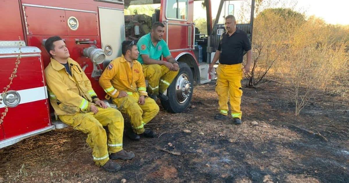 Aumentan incendios de terrenos y pastizales en Álamos