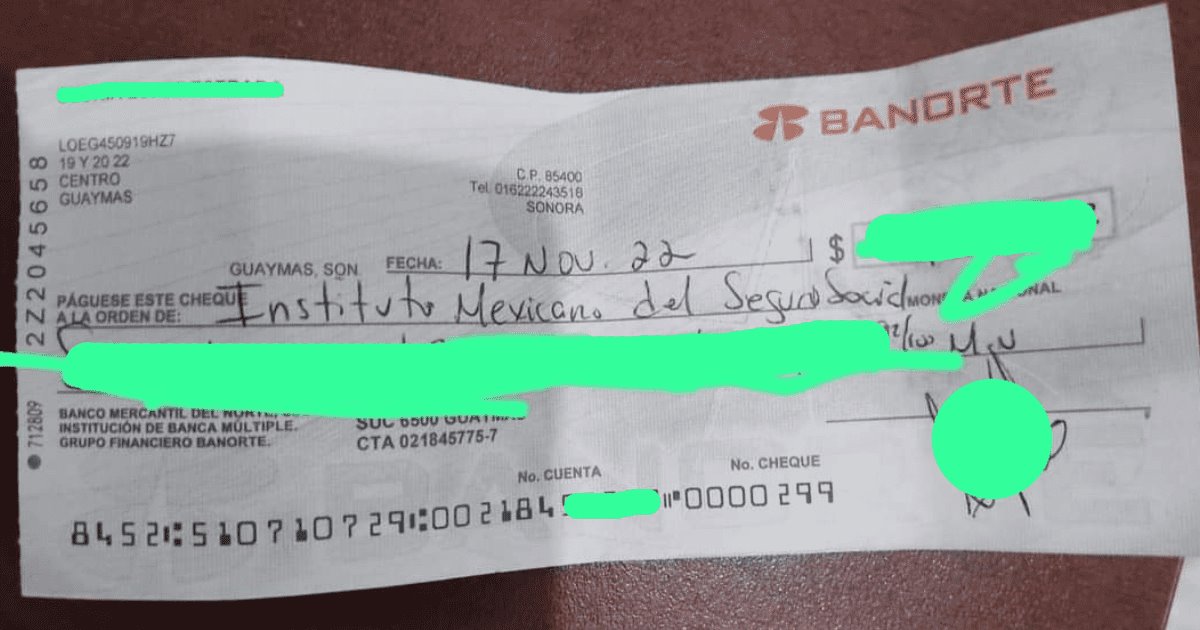 Hombre sin hogar se encuentra cheque en Guaymas; busca a su dueño