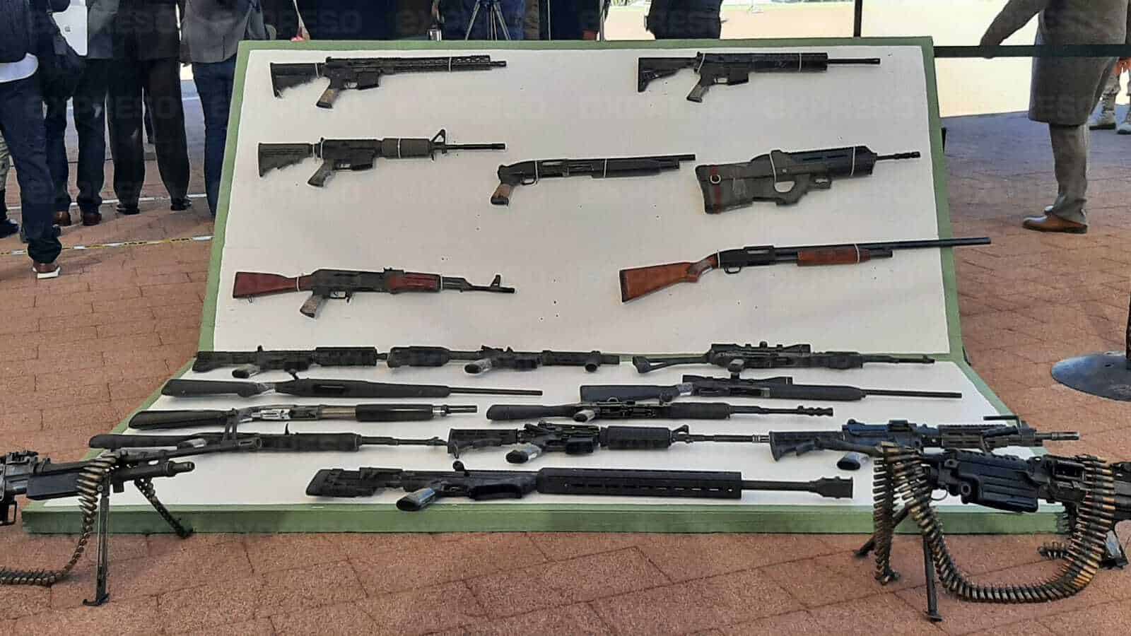 Destruyen cerca de 600 armas decomisadas en Sonora
