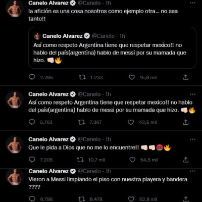 Que le pida a Dios que no me lo encuentre; Canelo amenaza a Messi