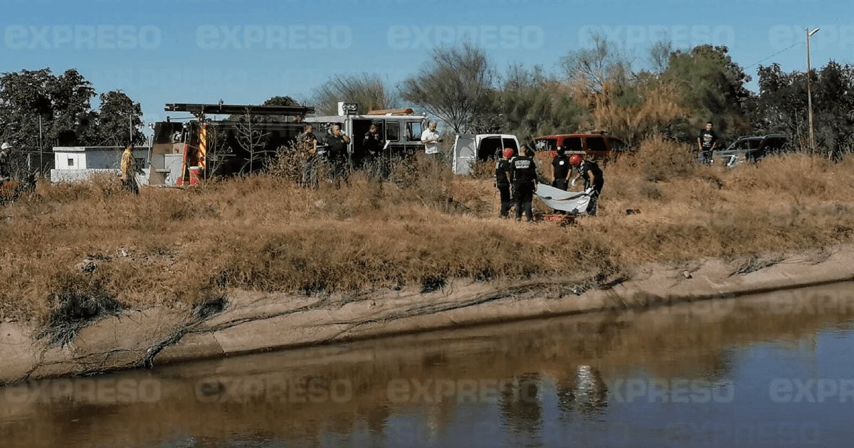Localizan cuerpo del hombre que se ahogó en el canal Las Pilas en Navojoa