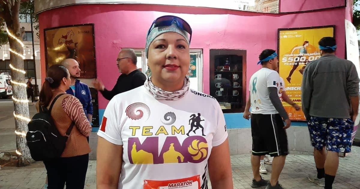 Jesusita lucha contra el cáncer y participa en el Maratón de Hermosillo