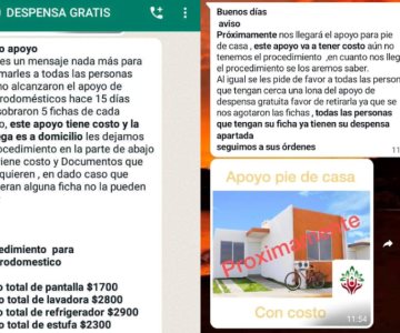 Denuncian en redes supuesta asociación que promete despensas en Guaymas