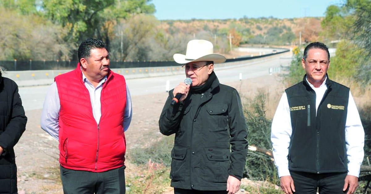 Alfonso Durazo inaugura tramo Curvas de Quijano