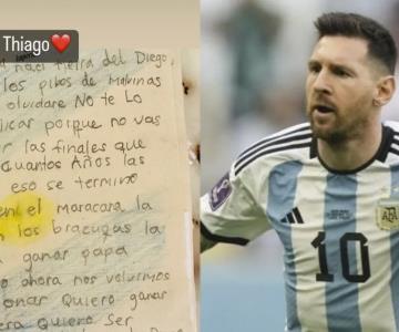 Hijo de Messi dedica emotivo mensaje a la Selección Argentina