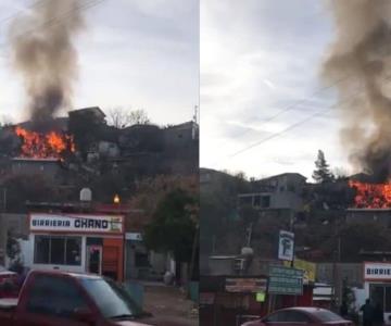 Incendio acaba con dos viviendas en Nogales