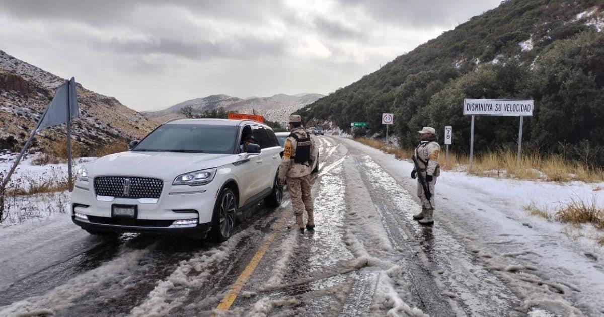 Cierran tramo de la carretera Agua Prieta-Janos