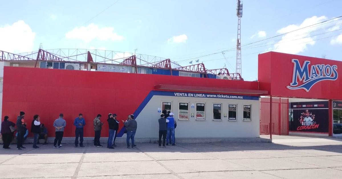 Navojoenses hacen fila desde temprano para boletos de la LMP