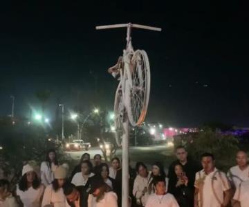 Ciclistas hermosillenses rinden homenaje a Francisco Pacheco