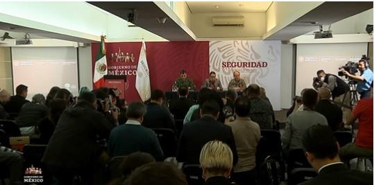 Conferencia de prensa sobre la recaptura de Ovidio Guzmán