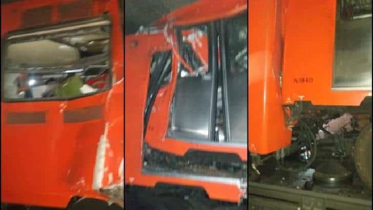 Choque en Línea 3 del Metro deja un muerto, 4 prensados y 16 heridos