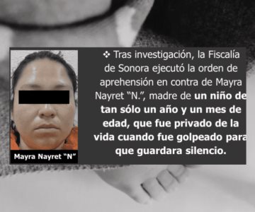 Por golpear hasta la muerte a su bebé, aprehenden a Mayra Nayret N.