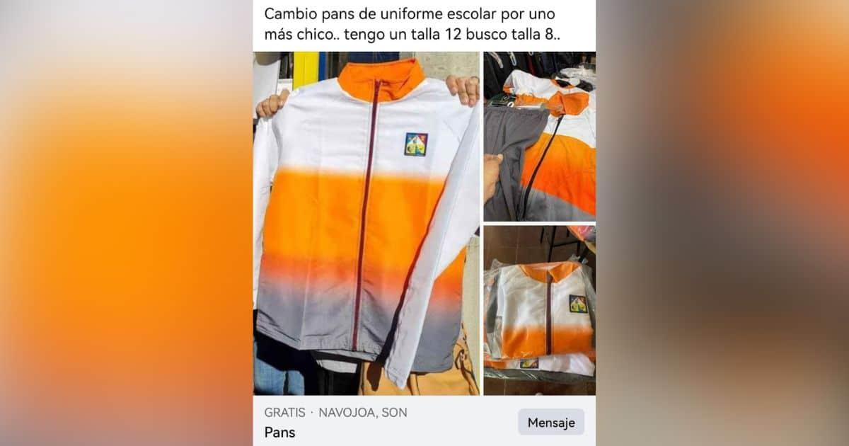 Padres de familia usan las redes para intercambiar uniformes escolares