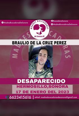 Descartan hallazgo de Braulio de la Cruz, joven desaparecido en Hermosillo