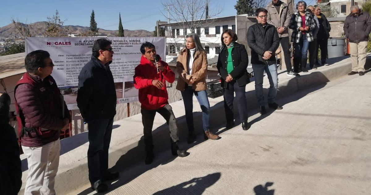 Ayuntamiento y Desarrollo Social entregan obras en Nogales