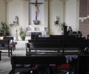 Abren templo del albergue San Luis a migrantes para resguardarse del frío