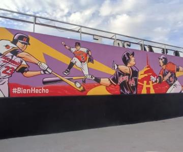 Inauguran murales en honor a leyendas de Naranjeros de Hermosillo