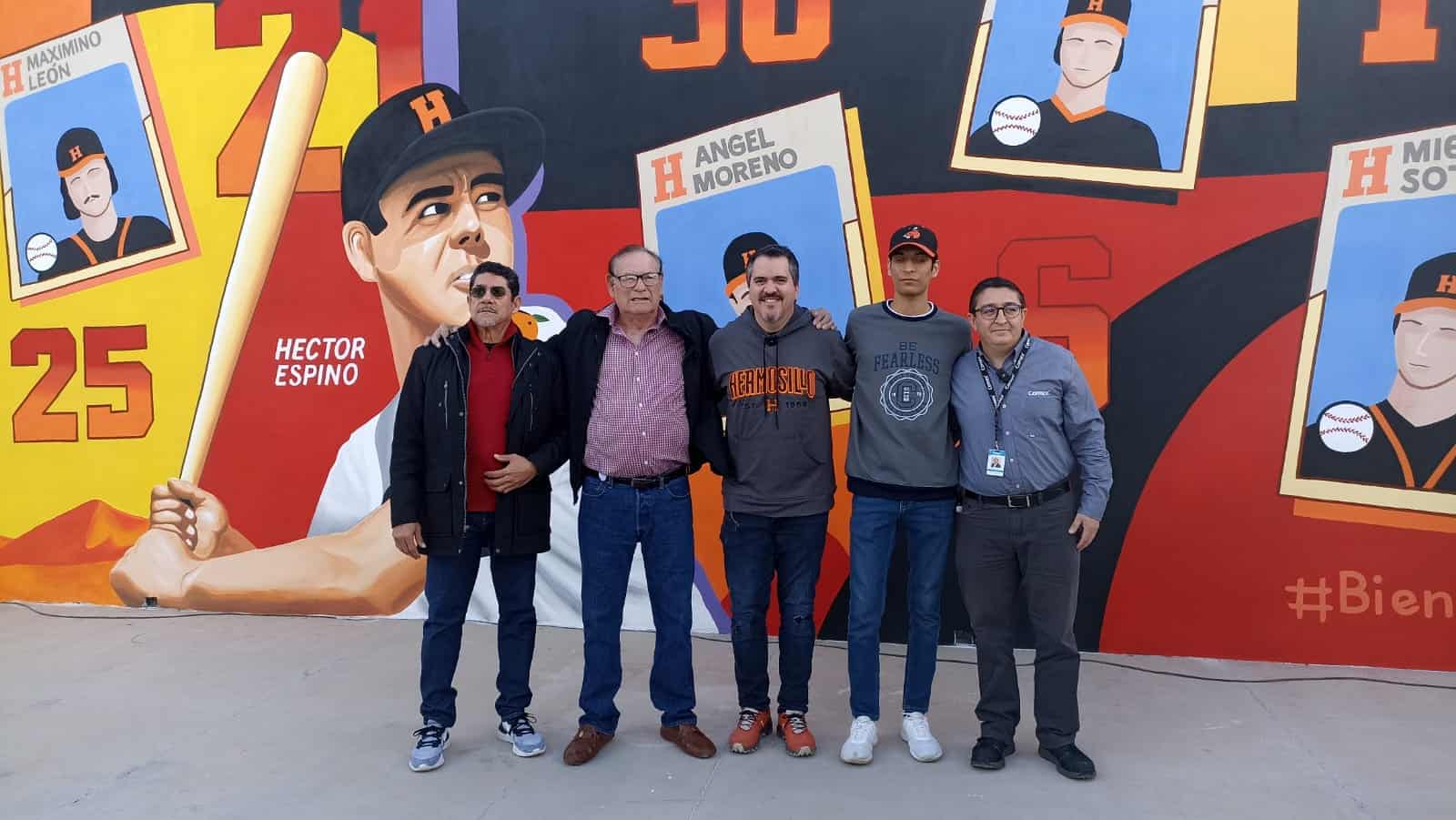 Inauguran murales en honor a leyendas de Naranjeros de Hermosillo