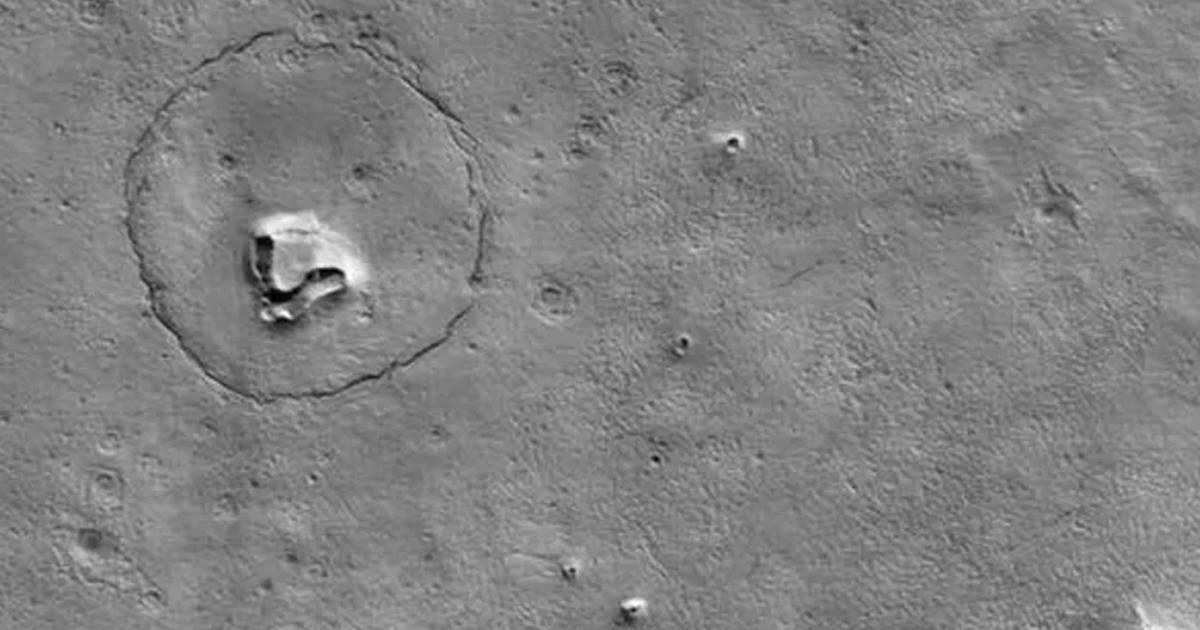 Nuevas imágenes de Marte muestran figura de un oso