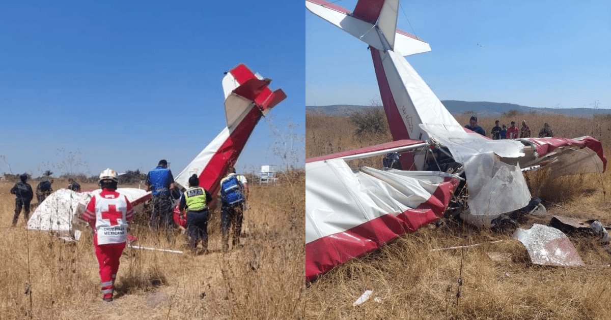 Desplome de avioneta deja dos muertos; un adolescente incluido