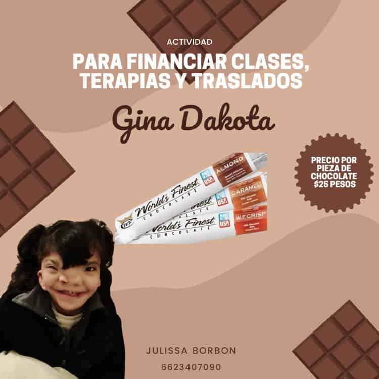 Gina, pequeña con malformación necesita apoyo; su madre vende chocolates