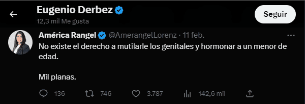 Señalan a Eugenio Derbez de transfóbico por polémica en Twitter