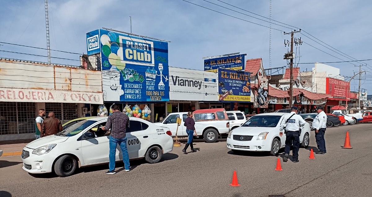 Navojoa: Realizan operativo sorpresa a choferes de aplicación y taxistas