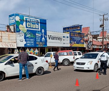 Navojoa: Realizan operativo sorpresa a choferes de aplicación y taxistas