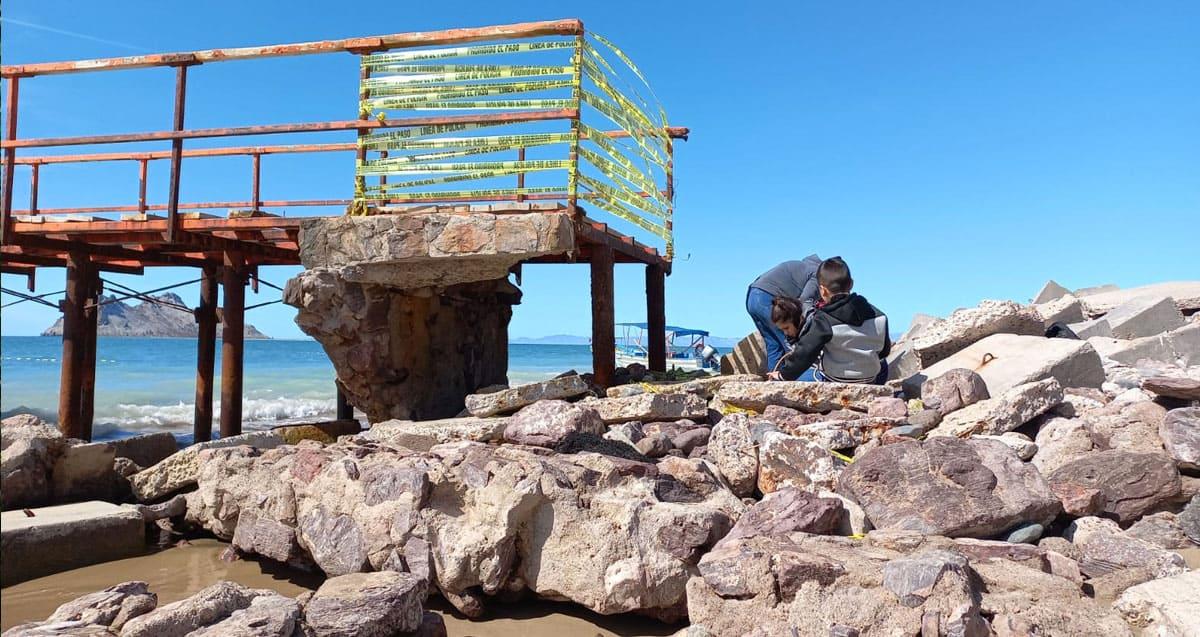 Piden rehabilitar el muelle de Bahía de Kino