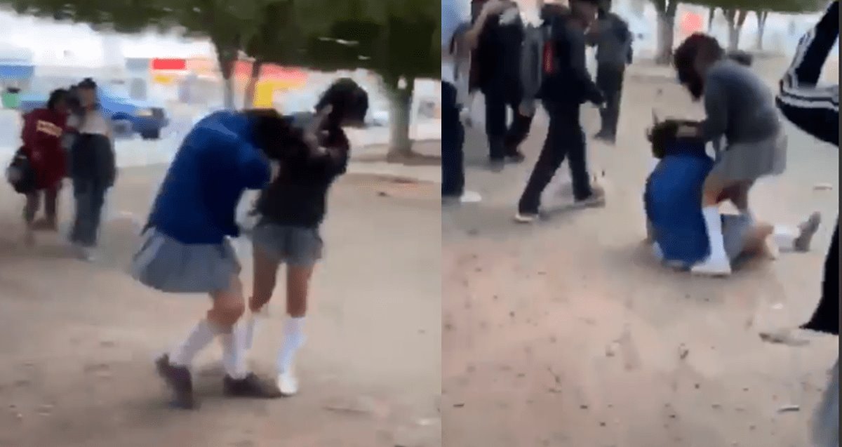 Viral: dos menores se pelean a golpes en escuela y las graban