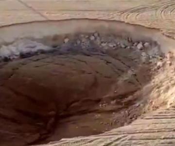 La nueva preocupación de Turquía: se forma cráter de 100 metros de diámetro