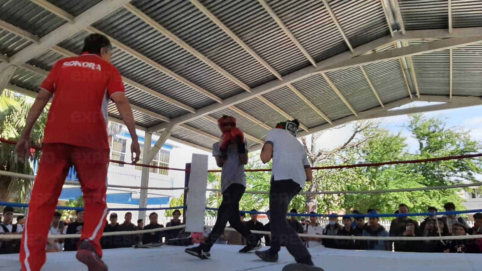 Combaten riñas escolares con taller de box en Cbtis 132